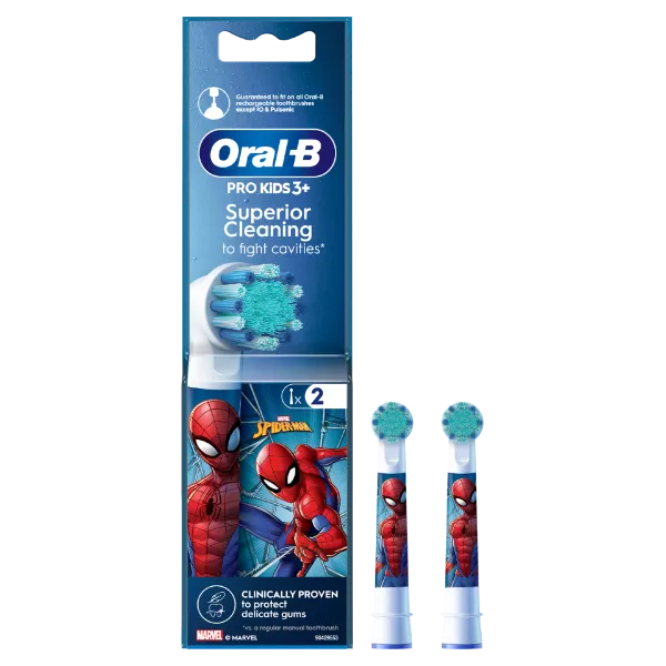 Oral-B Pro Kids Fogkefefej Pókember Figurákkal, 2 db termékhez kapcsolódó kép