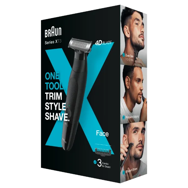 Braun Series X, Szakállvágó Arc Szőrtelenítéshez, XT3100 termékhez kapcsolódó kép