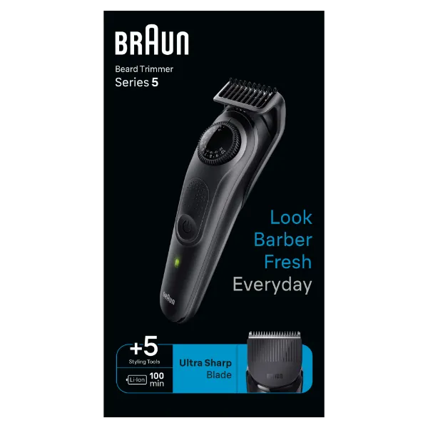 Braun Series 5 BT5420 Szakállvágó, Trimmer Férfiaknak Formázóeszközökkel és 100 perces üzemidővel termékhez kapcsolódó kép