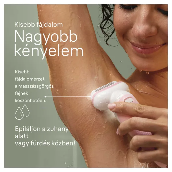 Braun Silk·épil 9, Epilátor az Egyszerű Szőrtelenítéshez, Tartósan Sima Bőr, 9-000, Fehér/flamingó termékhez kapcsolódó kép