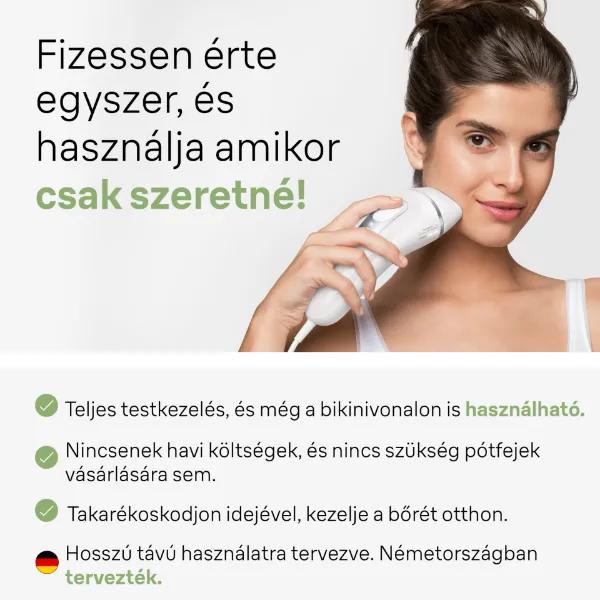 Braun IPL Silk expert Pro 3, Szőrtelenítés Otthoni Kezeléssel, Neszesszer, 2 Fej, PL3122 termékhez kapcsolódó kép