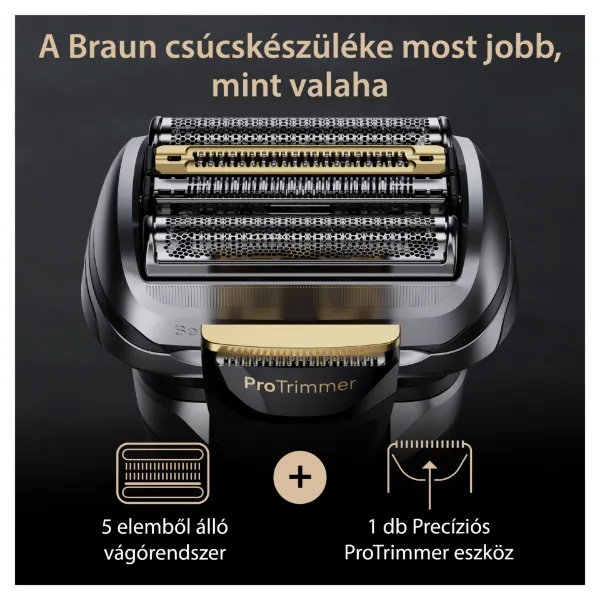 Braun Series Series 9 PRO+ Elektromos Borotva Töltőállvány, Wet & Dry, 9515s, Grafit termékhez kapcsolódó kép