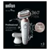 Braun Silk·épil 9 Flex, Epilátor az Egyszerű Szőrtelenítéshez, 9-030 3D, Fehér/rózsaszín, titán termékhez kapcsolódó kép