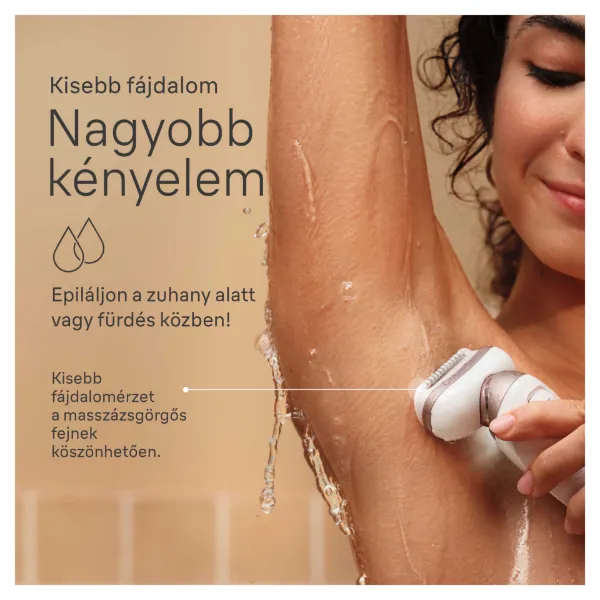 Braun Silk·épil 9 Flex, Epilátor az Egyszerű Szőrtelenítéshez, 9-030 3D, Fehér/rózsaszín, titán termékhez kapcsolódó kép