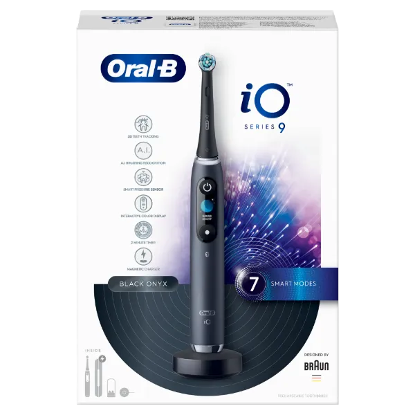 Oral-B iO 9 Fekete Elektromos Fogkefe, Braun Tervezéssel termékhez kapcsolódó kép