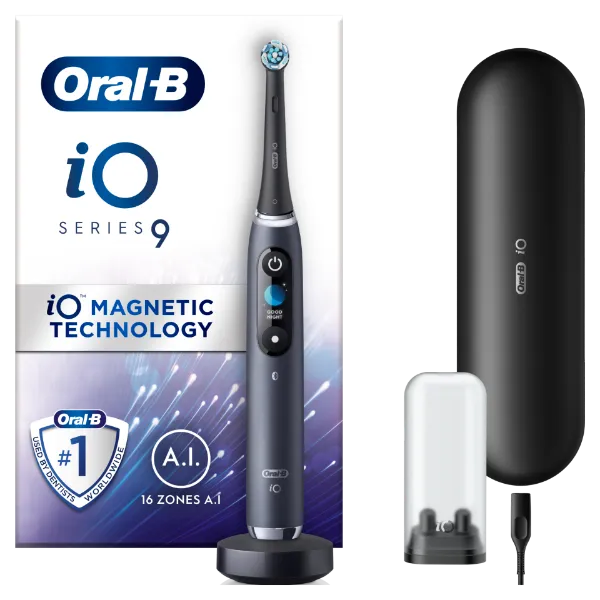 Oral-B iO 9 Fekete Elektromos Fogkefe, Braun Tervezéssel termékhez kapcsolódó kép