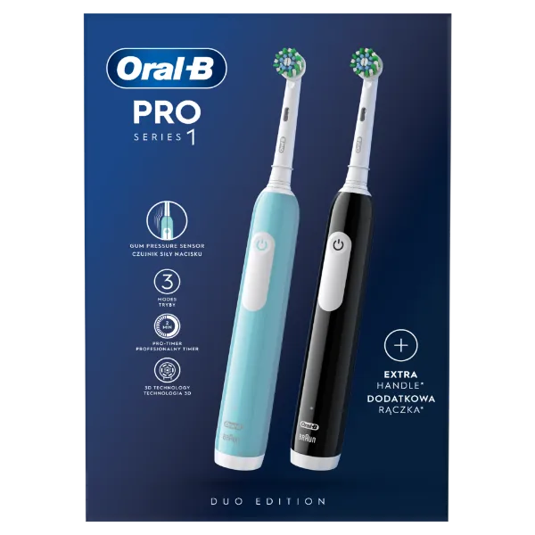 Oral-B Pro Series 1 Kék és Fekete Elektromos Fogkefe, Braun Tervezéssel termékhez kapcsolódó kép