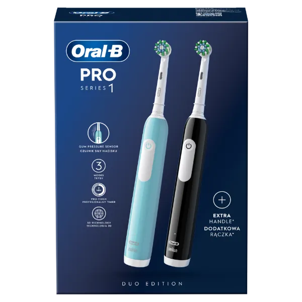 Oral-B Pro Series 1 Kék és Fekete Elektromos Fogkefe, Braun Tervezéssel termékhez kapcsolódó kép