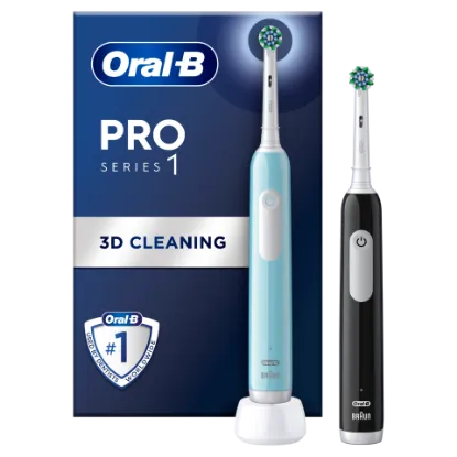 Oral-B Pro Series 1 Kék és Fekete Elektromos Fogkefe, Braun Tervezéssel termékhez kapcsolódó kép