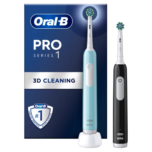 Oral-B Pro Series 1 Kék és Fekete Elektromos Fogkefe, Braun Tervezéssel termékhez kapcsolódó kép