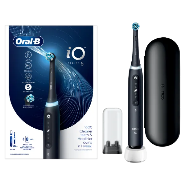 Oral-B iO 5 Elektromos Fogkefe, Fekete termékhez kapcsolódó kép