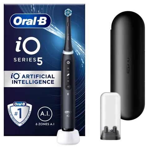 Oral-B iO 5 Elektromos Fogkefe, Fekete termékhez kapcsolódó kép