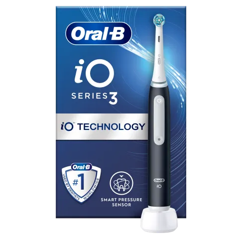 Oral-B iO 3 Elektromos Fogkefe, Fekete, Braun Tervezéssel termékhez kapcsolódó kép