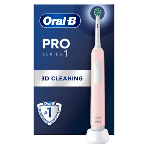 Oral-B Pro Series 1 Elektromos Fogkefe, Rózsaszín, Braun Tervezéssel termékhez kapcsolódó kép