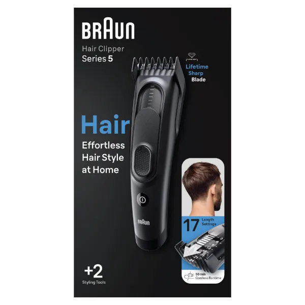 Braun Series 5 HC5330 Hajvágó, Hajvágók Férfiaknak 17 Hosszbeállítással termékhez kapcsolódó kép