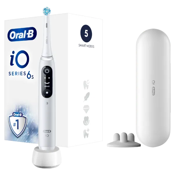 Oral-B iO 6s Elektromos Fogkefe, Fehér termékhez kapcsolódó kép