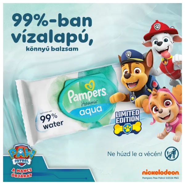 Pampers törlokendo Harmonie PawPetrol 15x48 termékhez kapcsolódó kép