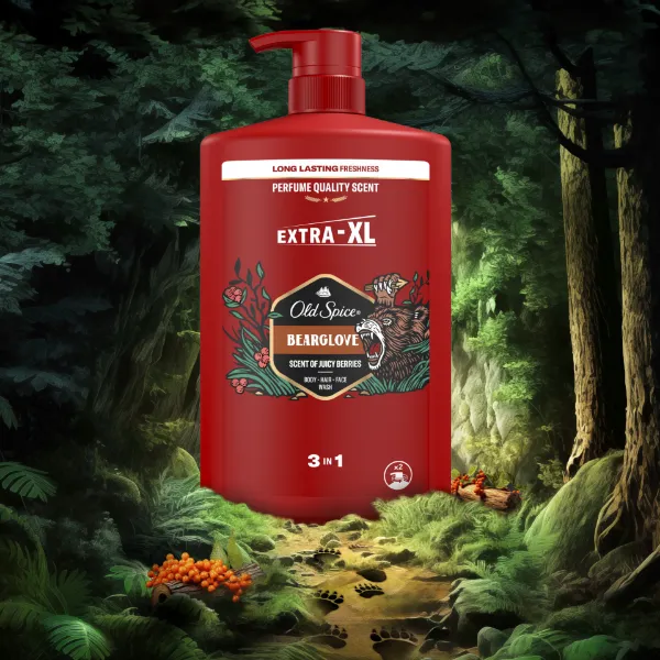 Old Spice Tusfürdo Bearglove 3in1 1000ml termékhez kapcsolódó kép