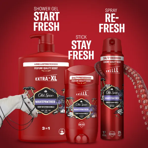 Old Spice Tusfürdo NightPanther 3in1 1000ml termékhez kapcsolódó kép