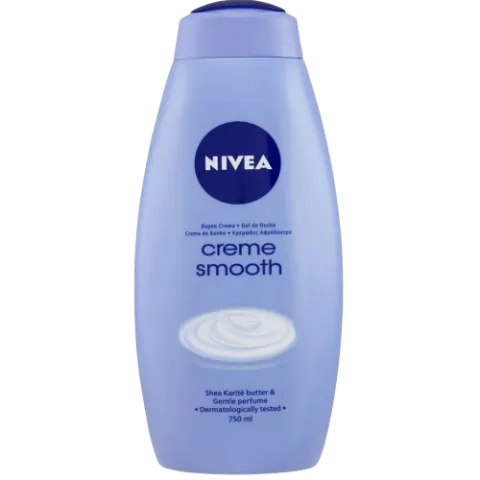 Nivea shower gel 750 ml Women Cream Smooth termékhez kapcsolódó kép