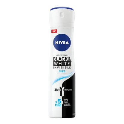 Nivea deo spray women 150 ml Invisible B&W Pure termékhez kapcsolódó kép