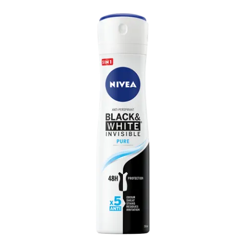 Nivea deo spray women 150 ml Invisible B&W Pure termékhez kapcsolódó kép
