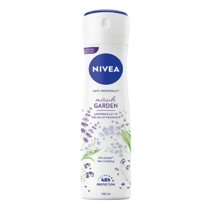 Nivea deo spray women 150 ml Miracle Garden Lavender&Lily 0% Alcohol termékhez kapcsolódó kép