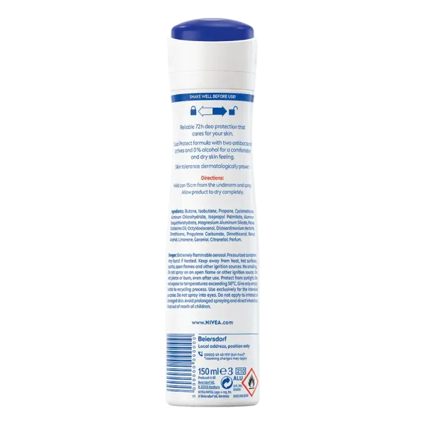 Nivea deo spray women 150 ml Dry Comfort termékhez kapcsolódó kép