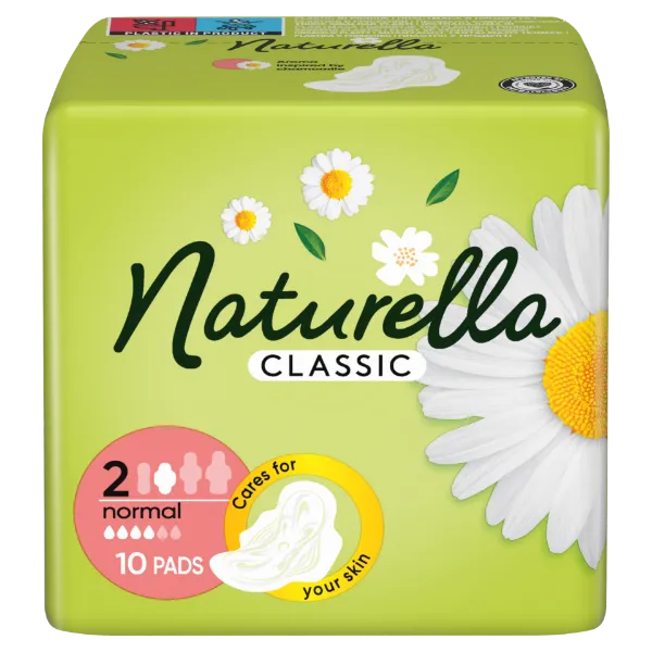 Naturella Classic Normál Camomile Egészségügyi Betét szárnyas betét x10 termékhez kapcsolódó kép