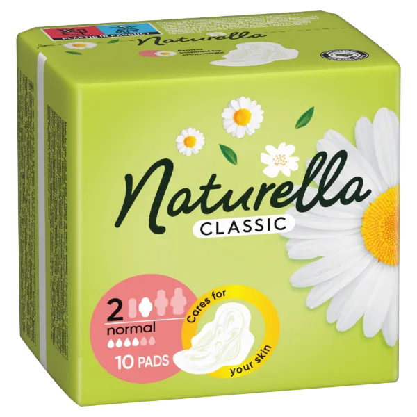 Naturella Classic Normál Camomile Egészségügyi Betét szárnyas betét x10 termékhez kapcsolódó kép