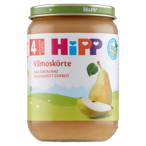 HiPP BIO bébidesszert 190 g vilmoskörte gyümölcskészítmény 4 hó+ termékhez kapcsolódó kép
