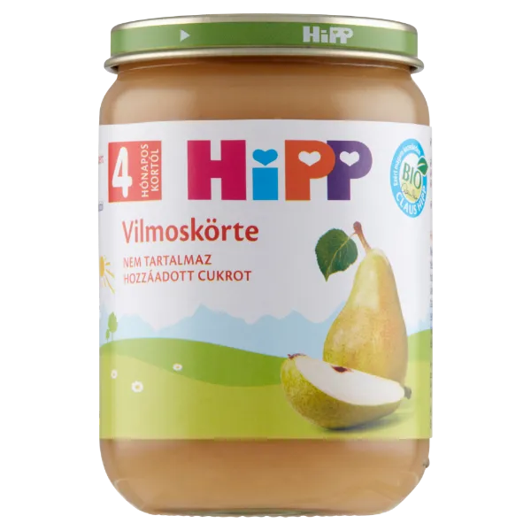 HiPP BIO bébidesszert 190 g vilmoskörte gyümölcskészítmény 4 hó+ termékhez kapcsolódó kép