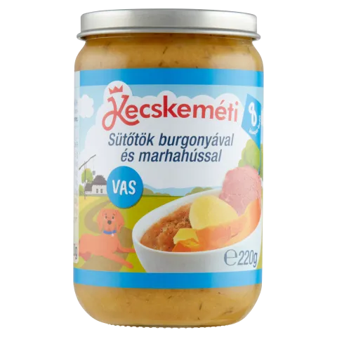 Kecskeméti bébiétel 220 g sütőtök burgonyával és marhahússal 8 hó+ termékhez kapcsolódó kép