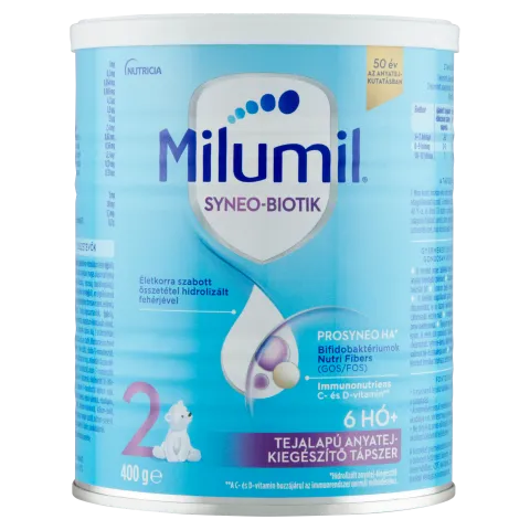 Milumil HA 2 Prosyneo tejalapú anyatej-kiegészítő tápszer 6 hó+ 400 g termékhez kapcsolódó kép
