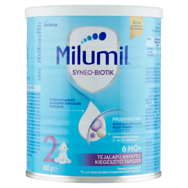 Milumil HA 2 Prosyneo tejalapú anyatej-kiegészítő tápszer 6 hó+ 400 g termékhez kapcsolódó kép