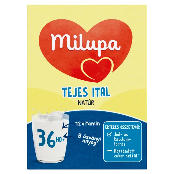 Milupa natúr tejes ital 36 hó+ 500 g termékhez kapcsolódó kép