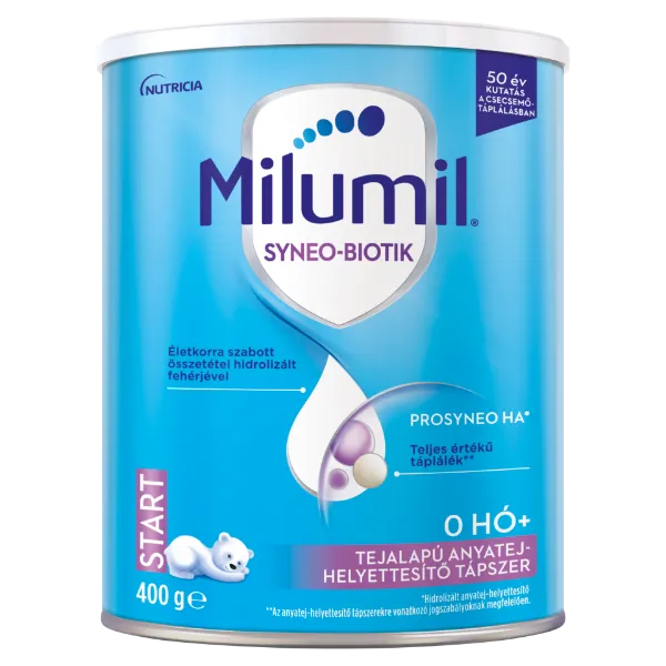 Milumil Syneo-Biotik Start Prosyneo HA tejalapú anyatej-helyettesítő tápszer 0+ 400 g termékhez kapcsolódó kép