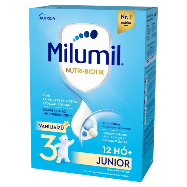 Milumil Nutri-Biotik 3 Junior vaníliaízű tejalapú italpor 12 hó+ 500 g termékhez kapcsolódó kép