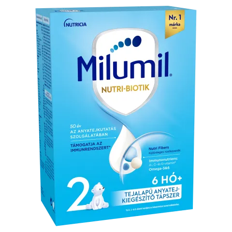 Milumil Nutri-Biotik 2 tejalapú anyatej-kiegészítő tápszer 6 hó+ 500 g termékhez kapcsolódó kép