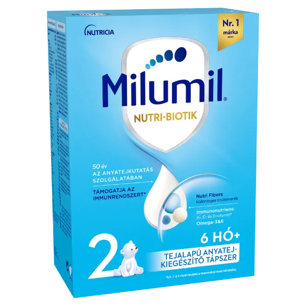 Milumil Nutri-Biotik 2 tejalapú anyatej-kiegészítő tápszer 6 hó+ 500 g termékhez kapcsolódó kép