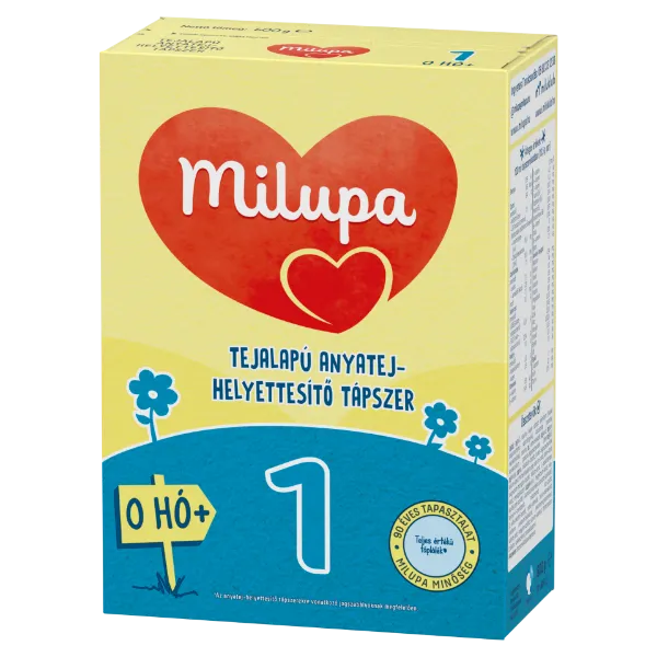 Milupa 1 tejalapú anyatej-helyettesítő tápszer 0 hó+ 600 g termékhez kapcsolódó kép