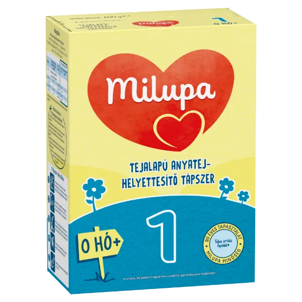 Milupa 1 tejalapú anyatej-helyettesítő tápszer 0 hó+ 600 g termékhez kapcsolódó kép