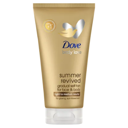 Dove Summer Revived önbarnító testápoló világos-közepes árnyalatú bőrre 75ml termékhez kapcsolódó kép