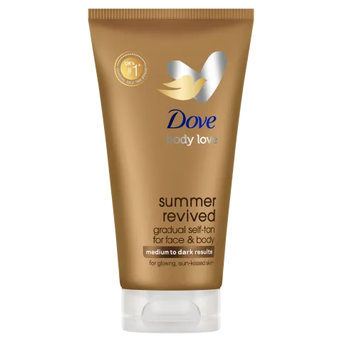 Dove Summer Revived önbarnító testápoló közepes-sötét árnyalatú bőrre 75ml termékhez kapcsolódó kép