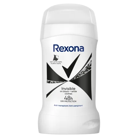 Rexona izzadásgátló stift 50 ml Invisible B&W termékhez kapcsolódó kép