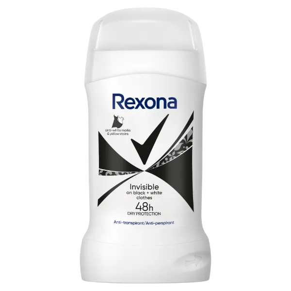 Rexona izzadásgátló stift 50 ml Invisible B&W termékhez kapcsolódó kép