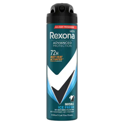 Rexona Men Advanced Protection izzadásgátló aeroszol 150 ml Invisible Ice Fresh termékhez kapcsolódó kép