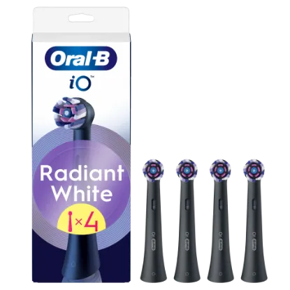 Oral-B iO Series Radiant White, Fekete, Eredeti Fogfehérítő Fogkefefej, 4 termékhez kapcsolódó kép