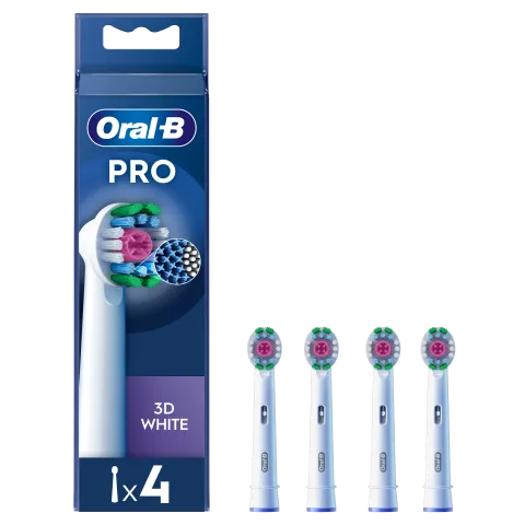 Oral-B Pro 3D White Fogkefefejek, 4 db termékhez kapcsolódó kép