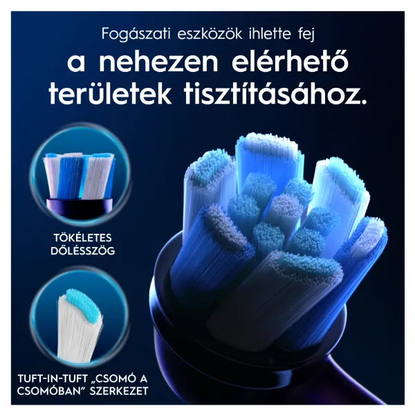 Oral-B iO Series Ultimate Clean, Fekete, Eredeti Fogkefefej, CrissCross Sörték, 4 termékhez kapcsolódó kép
